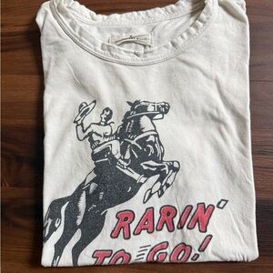 Imogene + Willie Graphic Tee with Cowboy Print